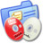 Folder Blue DVDR & CDR Icon